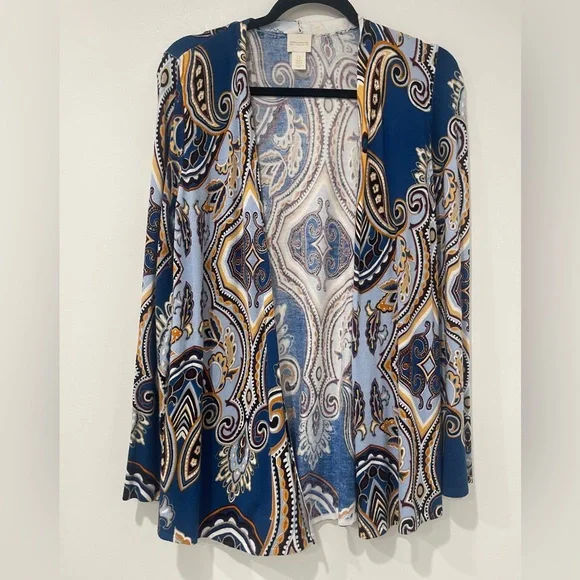 EUC Chico’s beautiful baroque cardigan - Picture 2 of 5